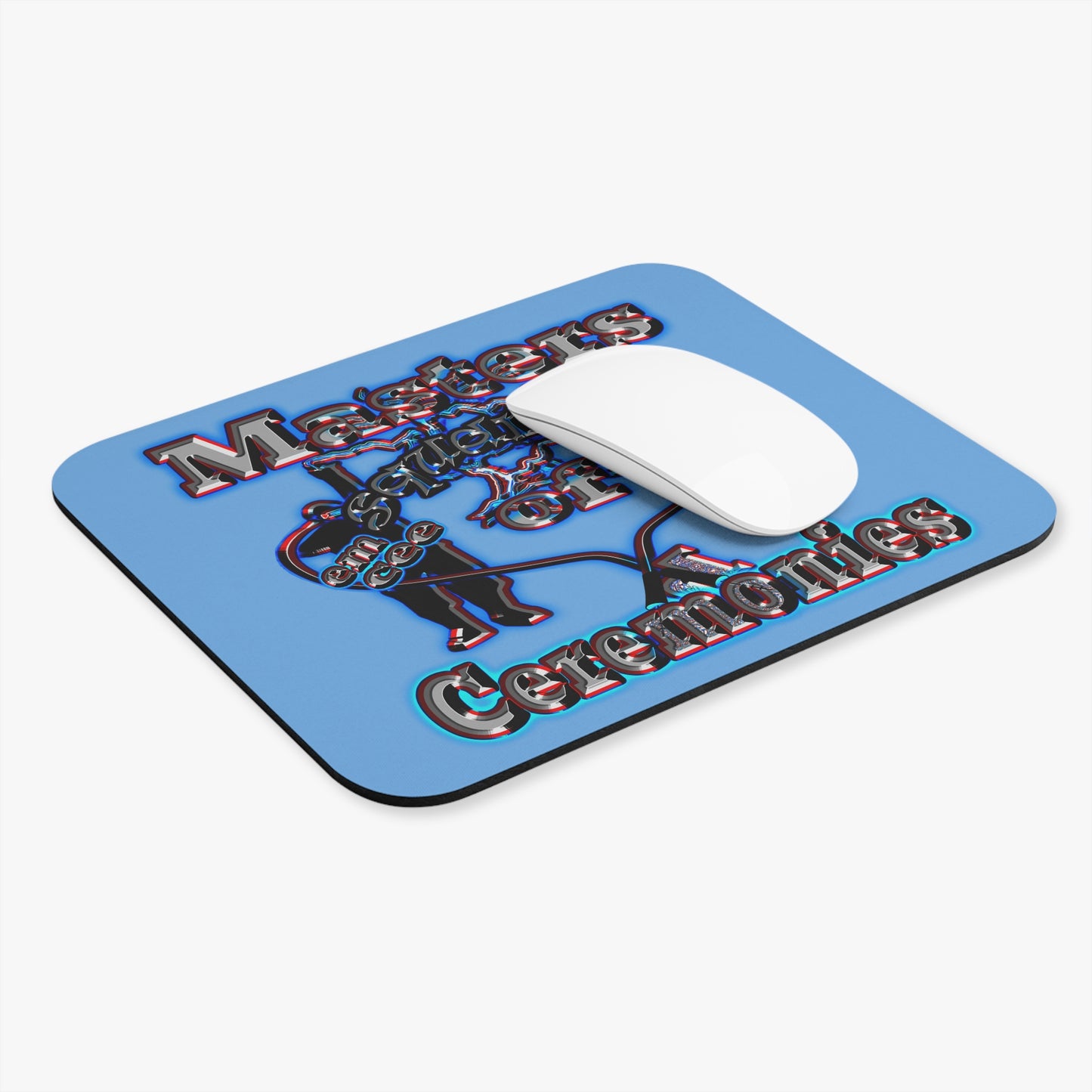 em cee squared - Mouse Pad (Rectangle) (light blue)