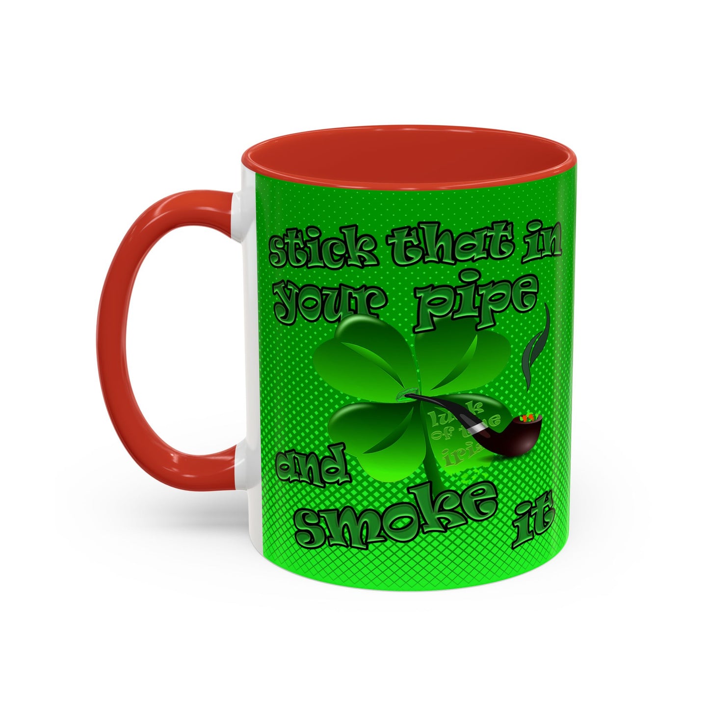 celtics logo - Accent Mug (logo green)