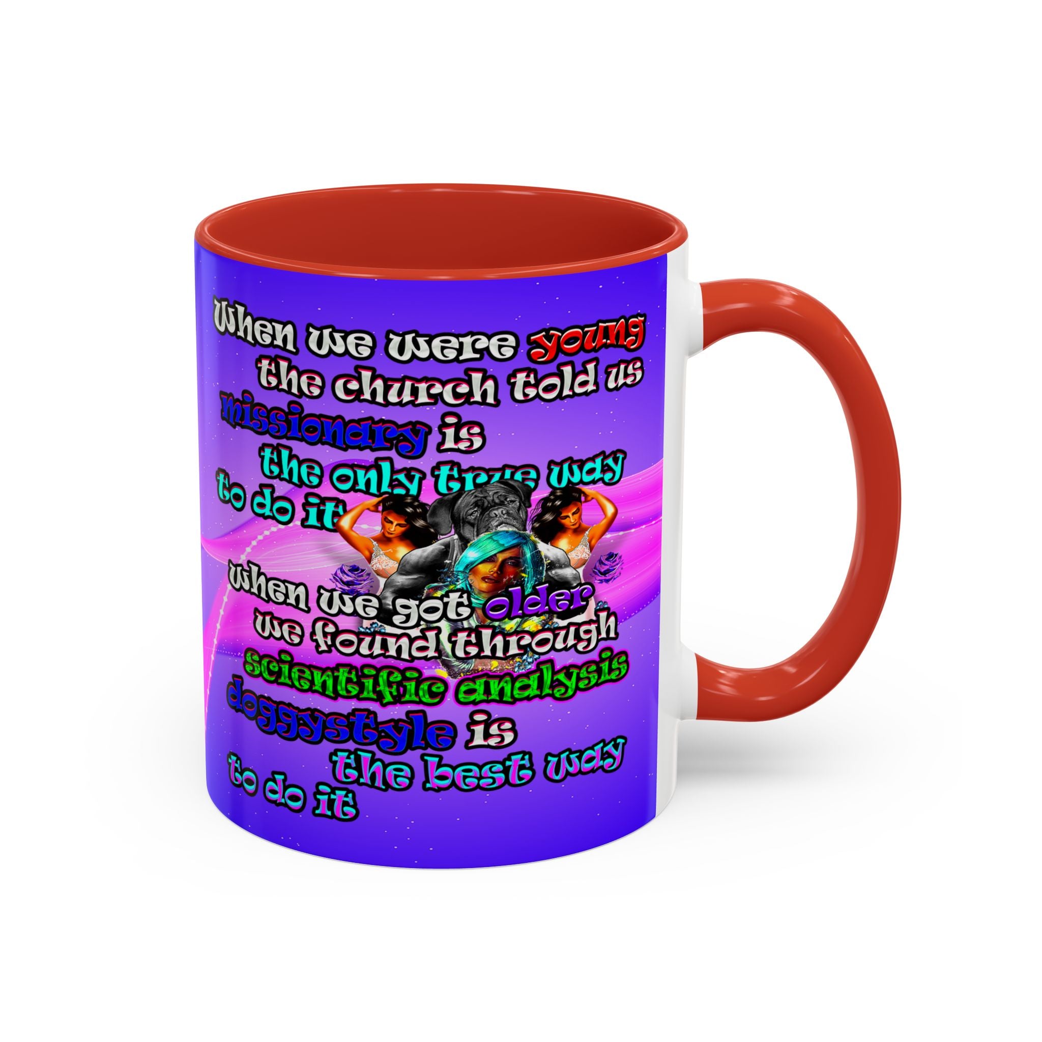 doggystyle - Accent Mug (purple-pink wave)