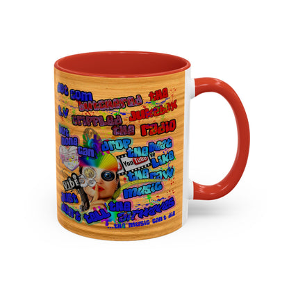 drop the beat - Accent Mug (butterscotch wood finish)