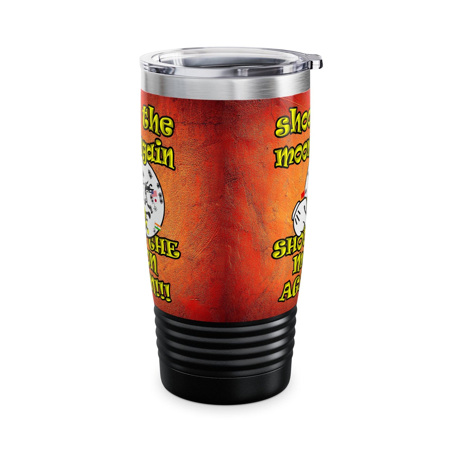 shoot the moon again - Ringneck Tumbler, 20oz (burnt orange)