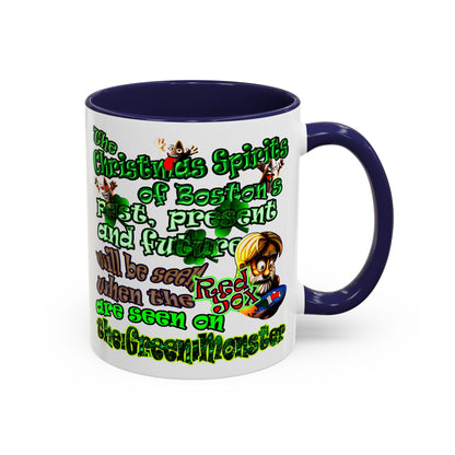 christmas spirits of boston - Accent Mug (white)
