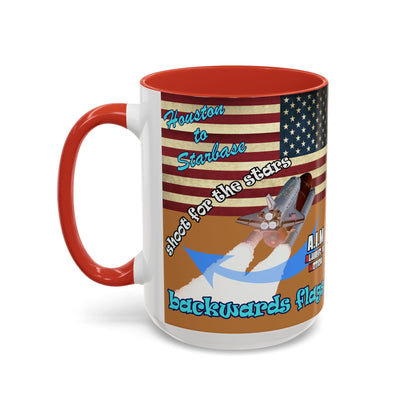 shoot for the stars - Accent Mug (light brown)