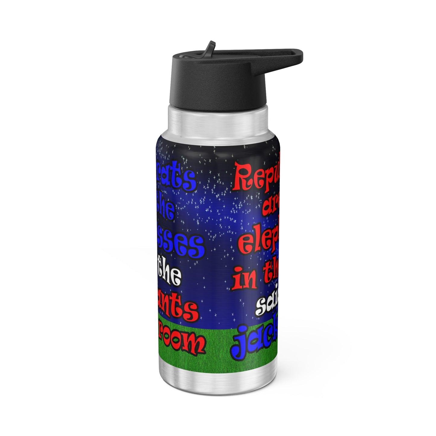 donkeys and elephants - Gator Tumbler, 32oz  ('snoops' background)