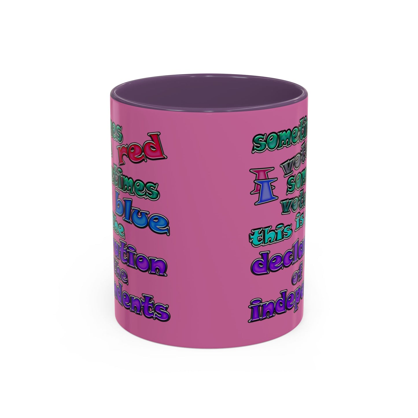 declaration of the independents - Accent Mug (light pink)