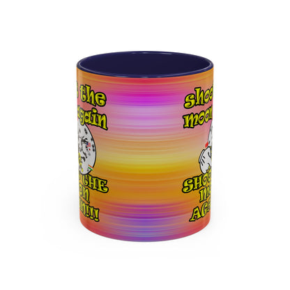 shoot the moon again - Accent Mug (color blur)
