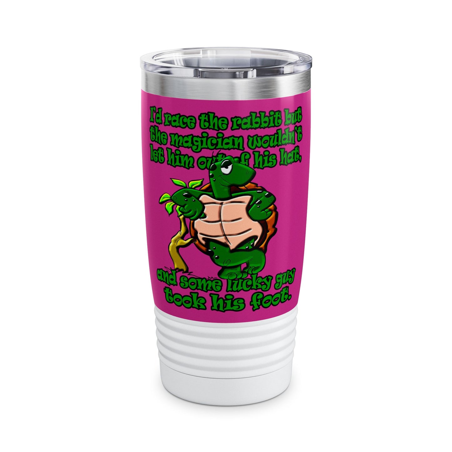 turtle race - Ringneck Tumbler, 20oz (pink)