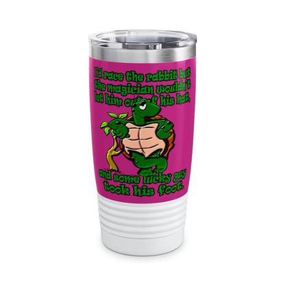 turtle race - Ringneck Tumbler, 20oz (pink)