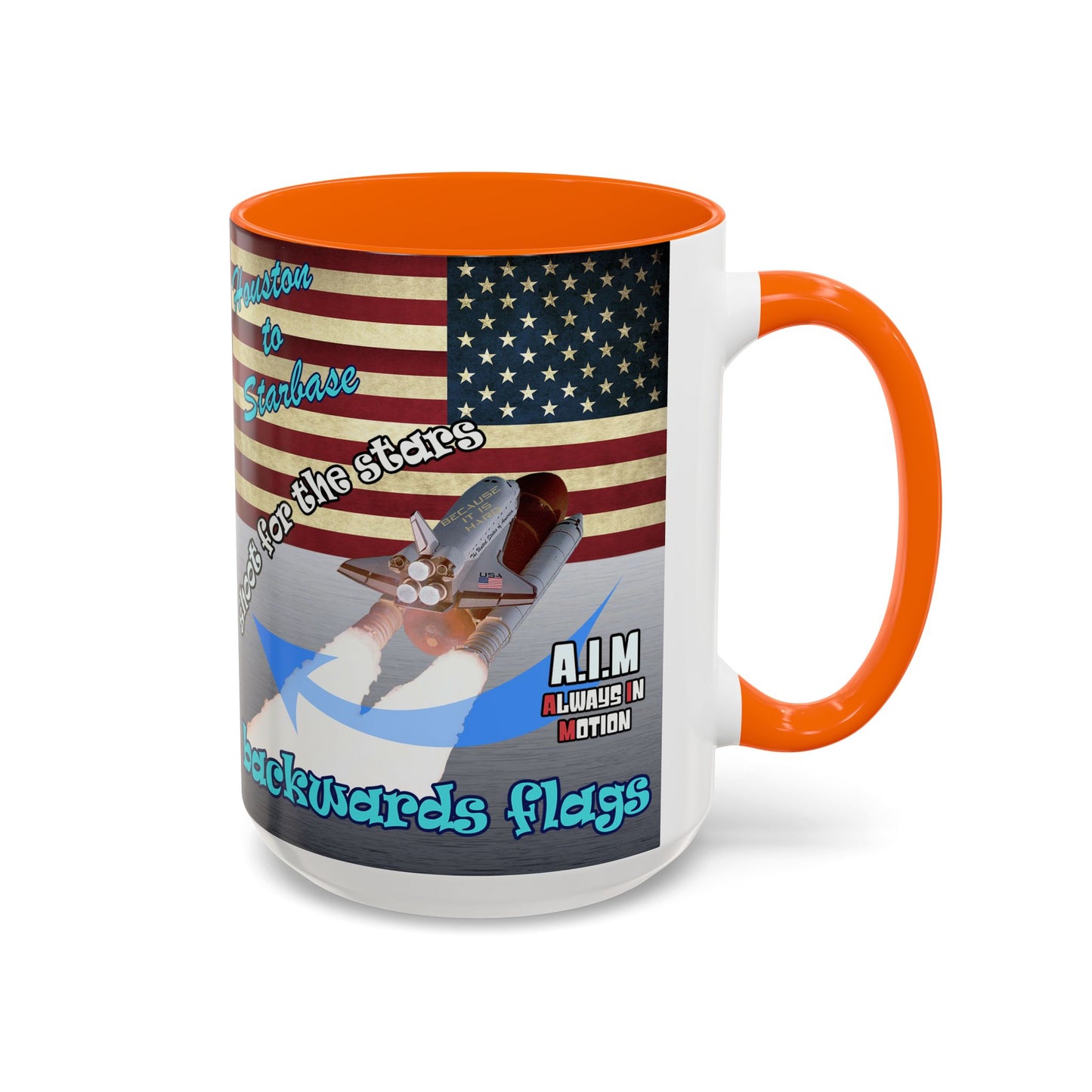 shoot for the stars - Accent Mug (brushed nickel)