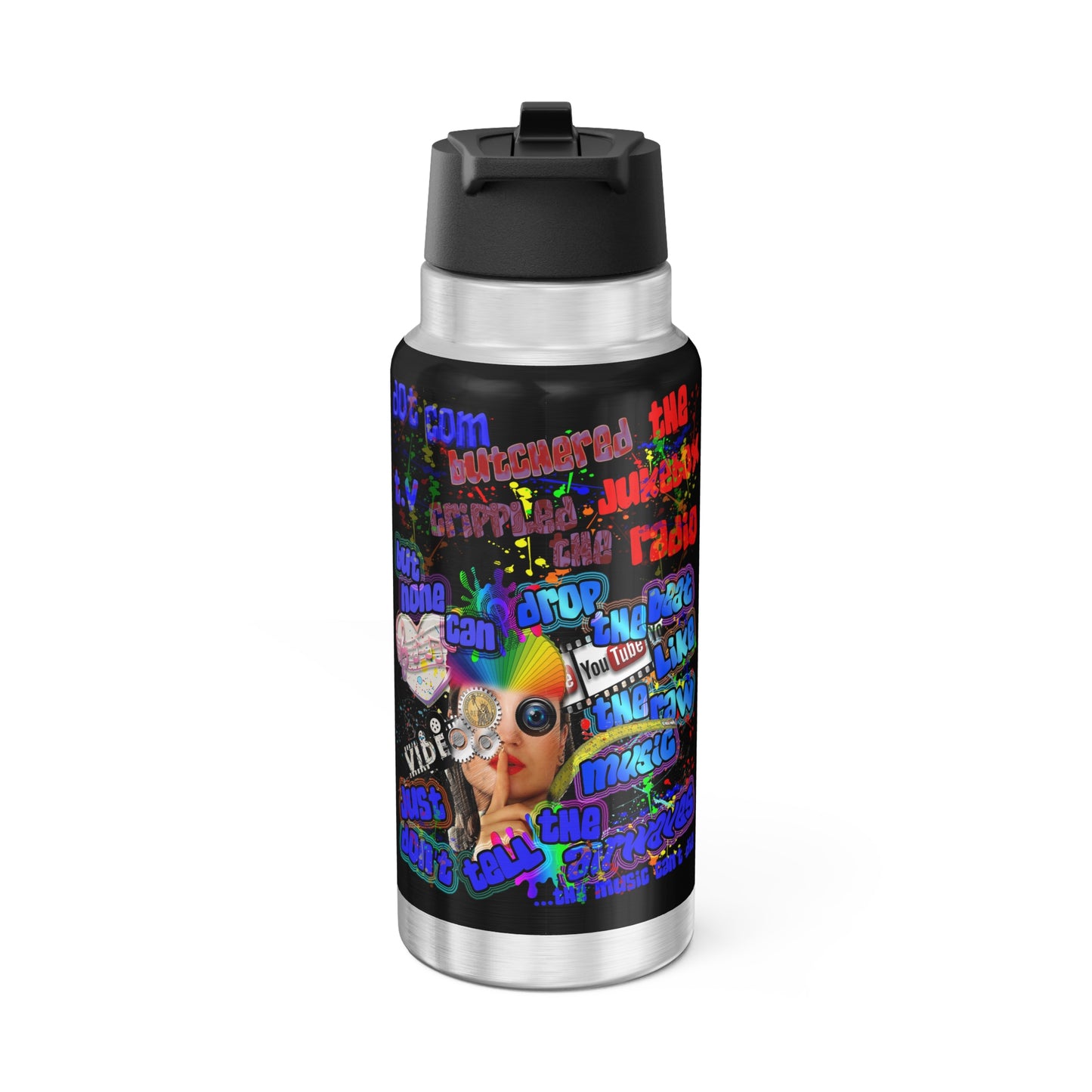 drop the beat - Gator Tumbler, 32oz (black)