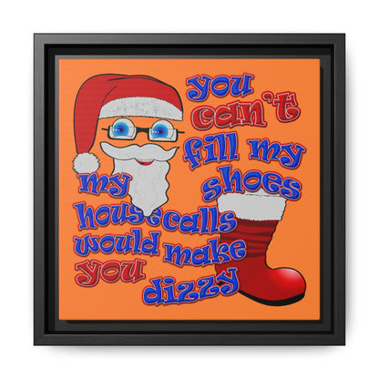 santa's shoes - framed canvas art (crusta)