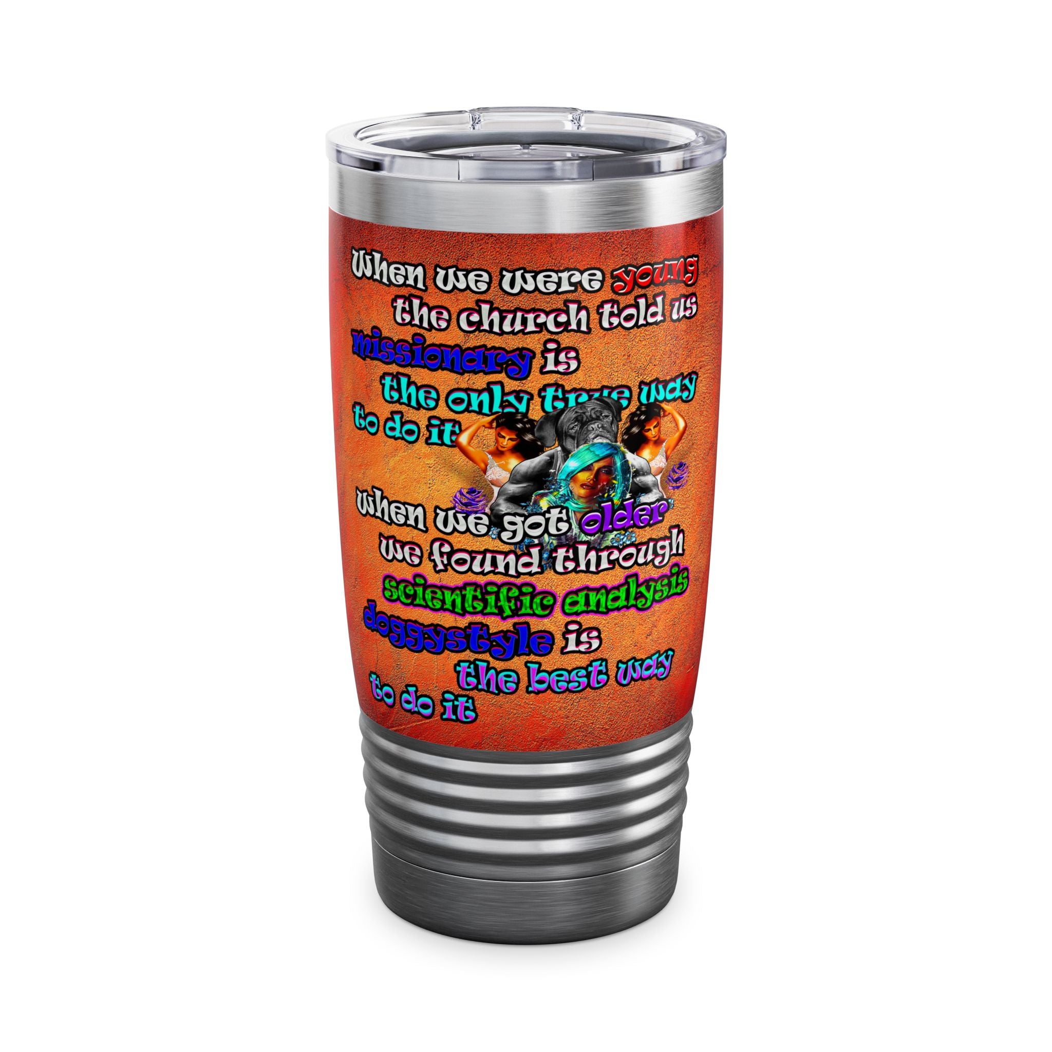 doggystyle - Ringneck Tumbler, 20oz (burnt orange)