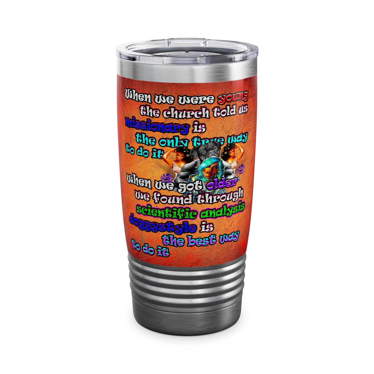 doggystyle - Ringneck Tumbler, 20oz (burnt orange)