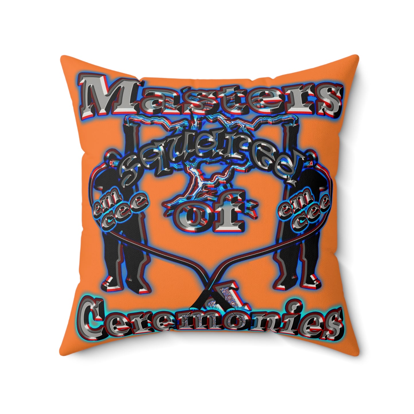 em cee squared - Faux Suede Square Pillow - (crusta)