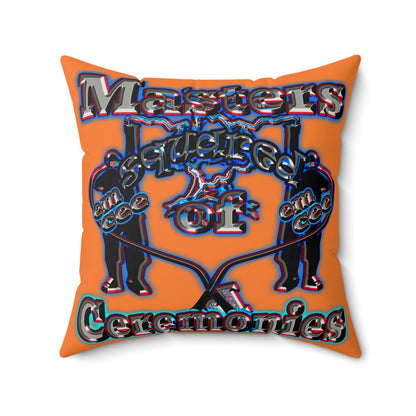 em cee squared - Faux Suede Square Pillow - (crusta)
