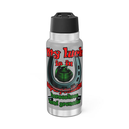 my luck - Gator Tumbler, 32oz (light grey)
