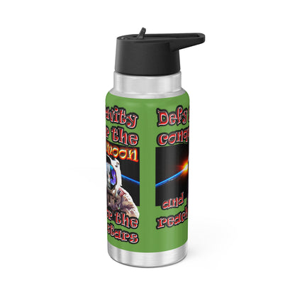 defy conquer reach - Gator Tumbler, 32oz (green)
