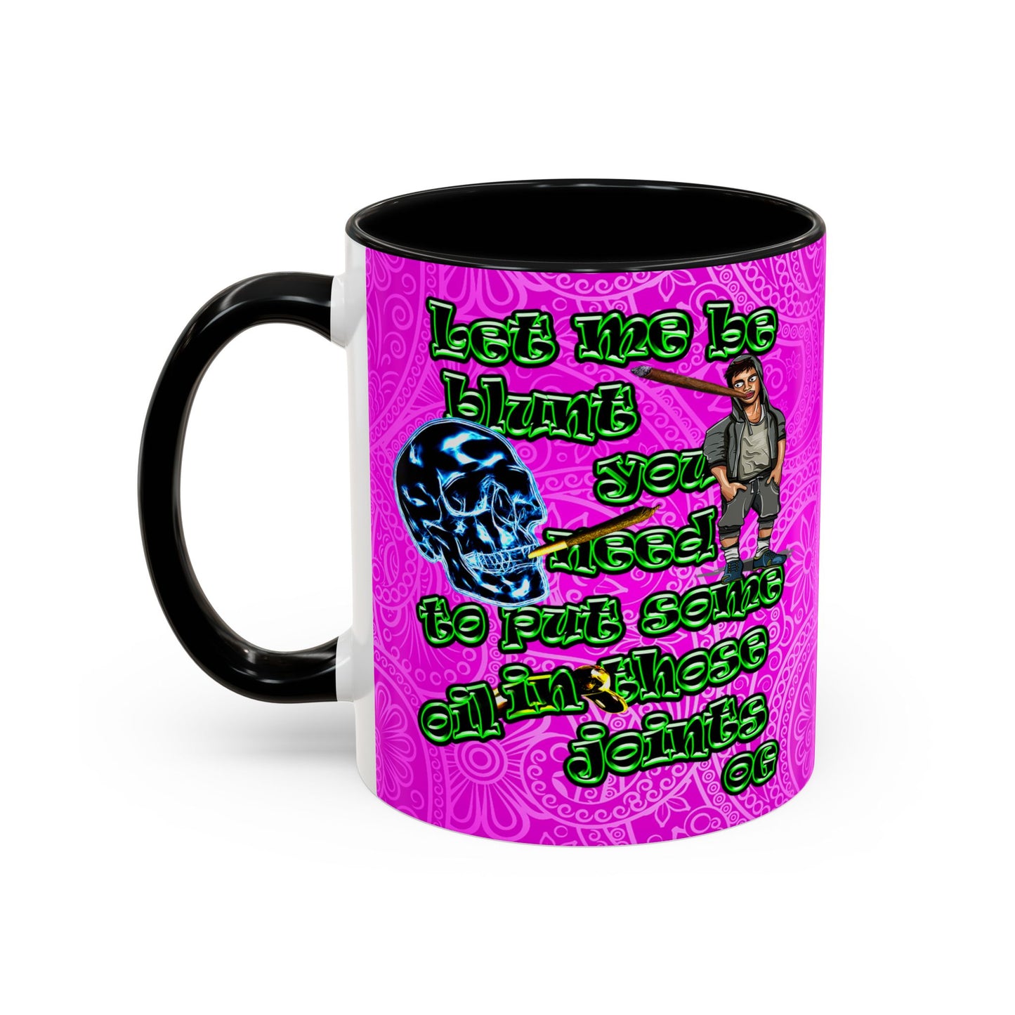 og - Accent Mug (pink swirl)