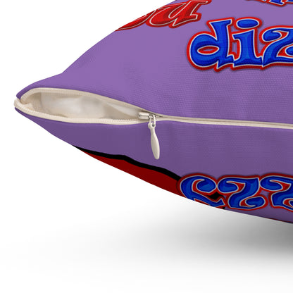 santa's shoes - Spun Polyester Square Pillow - (light purple)