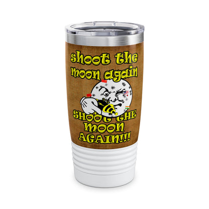 shoot the moon again - Ringneck Tumbler, 20oz (brown papyrus)