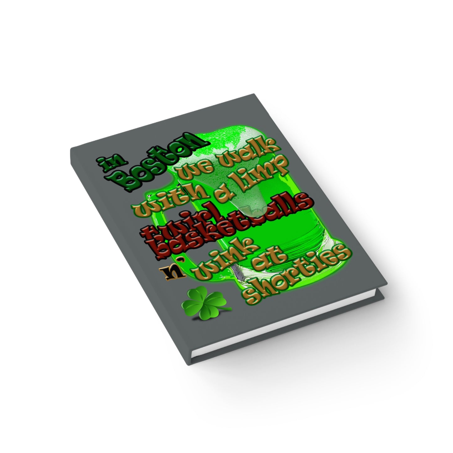 celtics logo - journal-lined (dark grey)