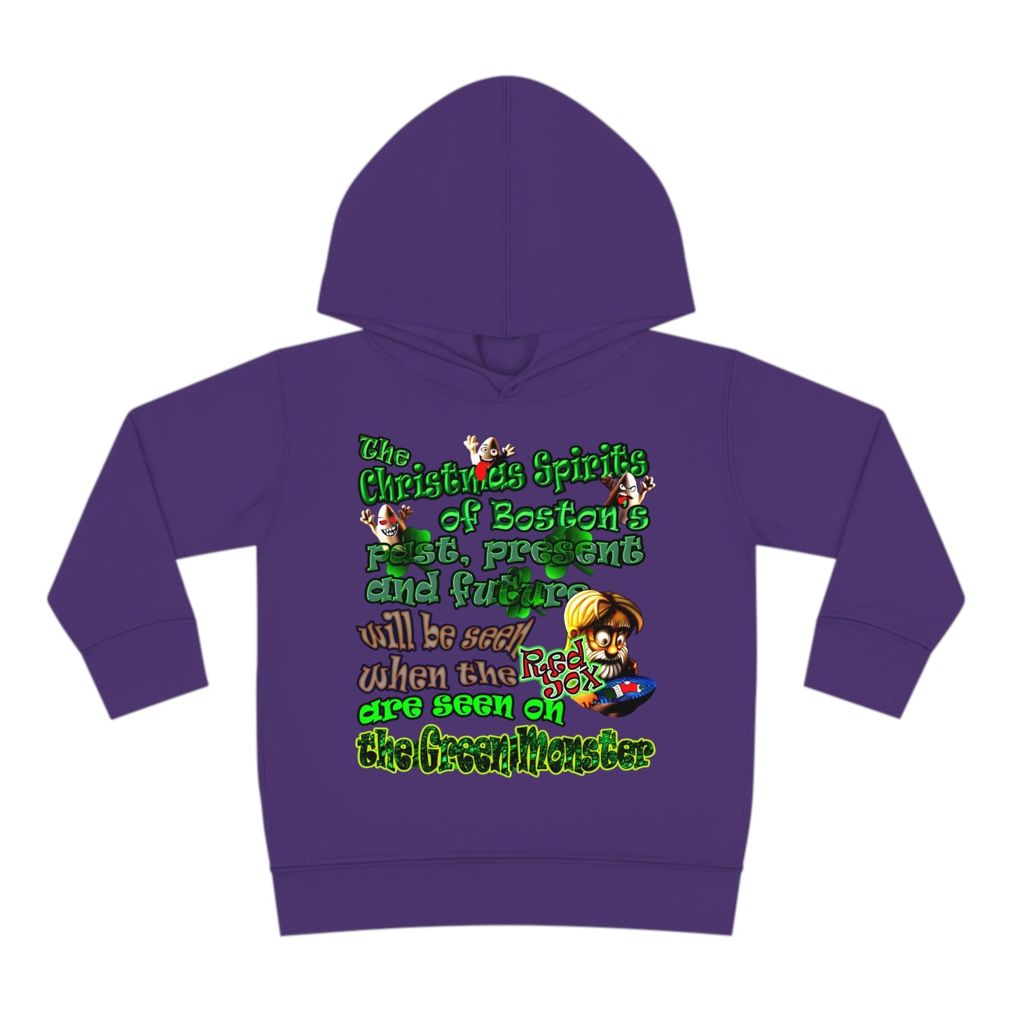 christmas spirits of boston - Toddler Pullover Fleece Hoodie