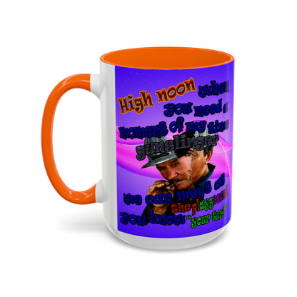 high noon - Accent Mug (purple-pink wave)