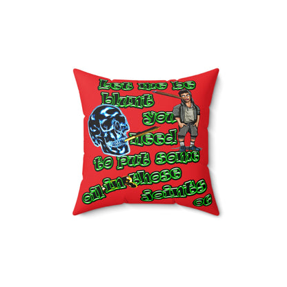 og - Spun Polyester Square Pillow - (red)