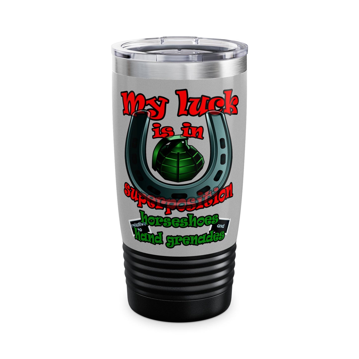 my luck - Ringneck Tumbler, 20oz (light grey)