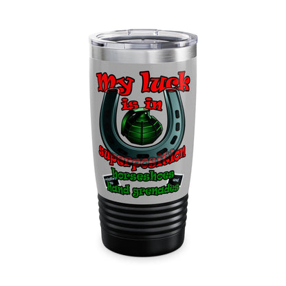 my luck - Ringneck Tumbler, 20oz (light grey)