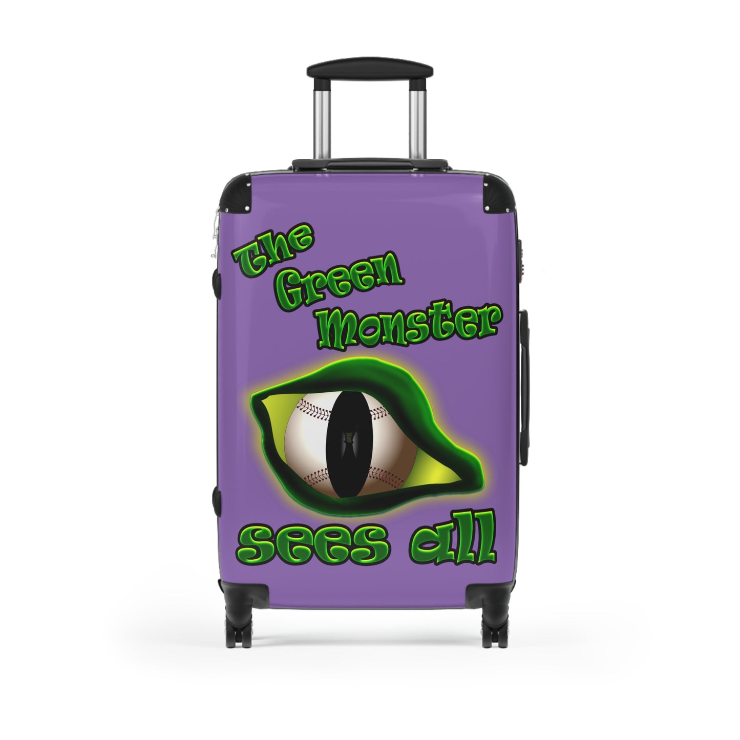 green monster - Suitcase (light purple)