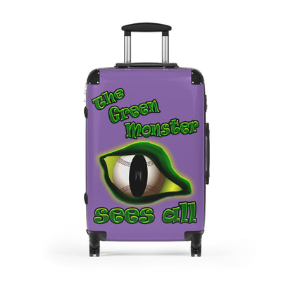 green monster - Suitcase (light purple)