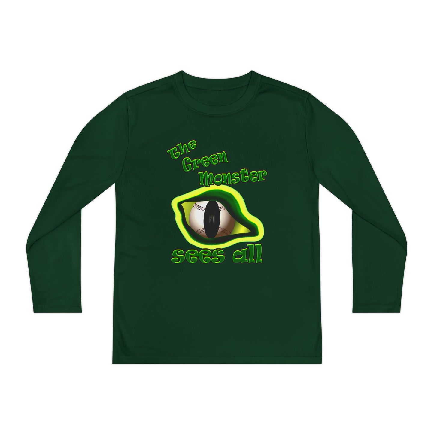green monster - Youth Long Sleeve Competitor Tee