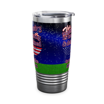 american wing - Ringneck Tumbler, 20oz ('snoops' background)