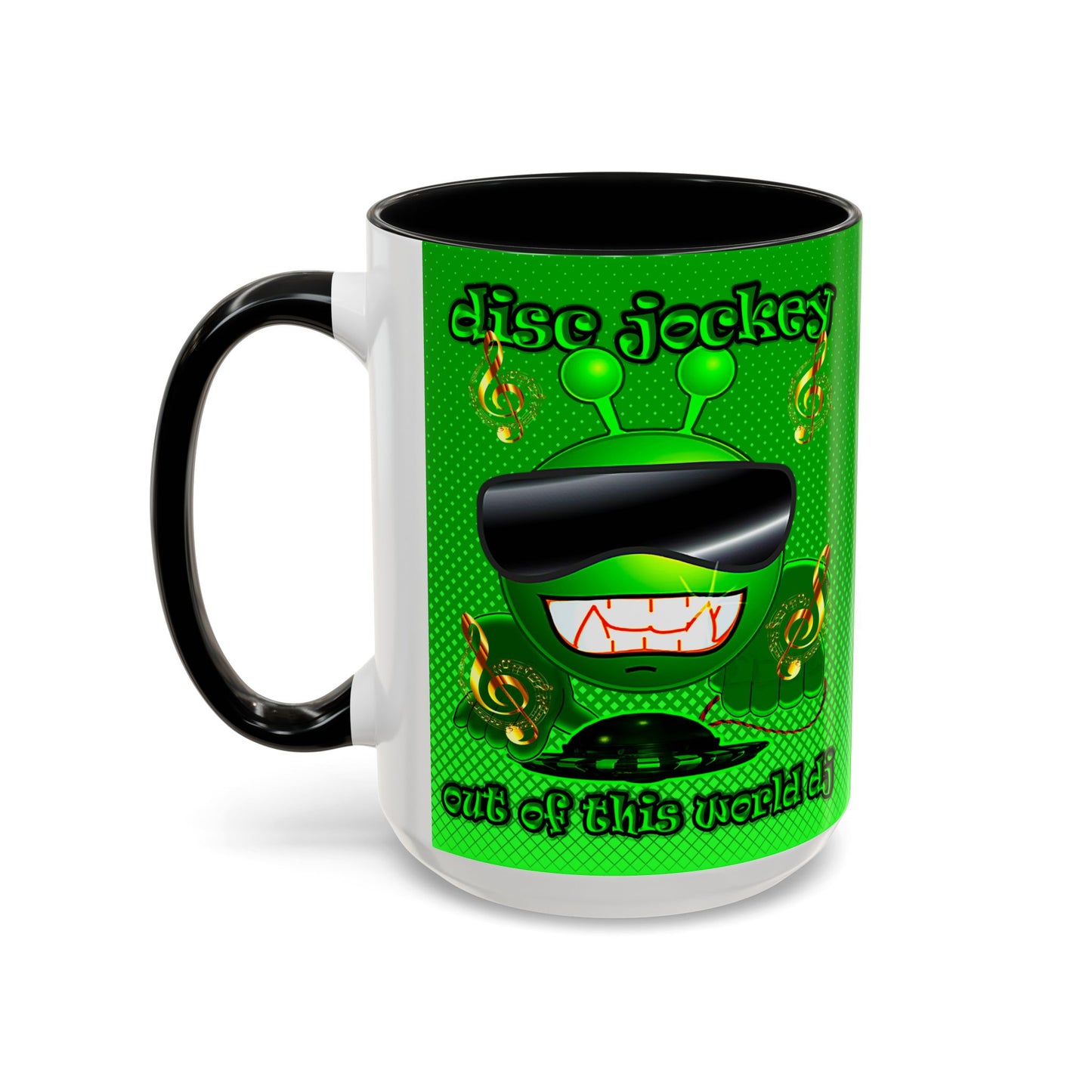 disc jockey - Accent Mug (logo green)