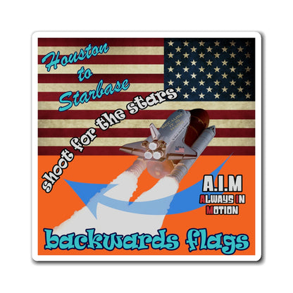 shoot for the stars - Magnets - (orange)
