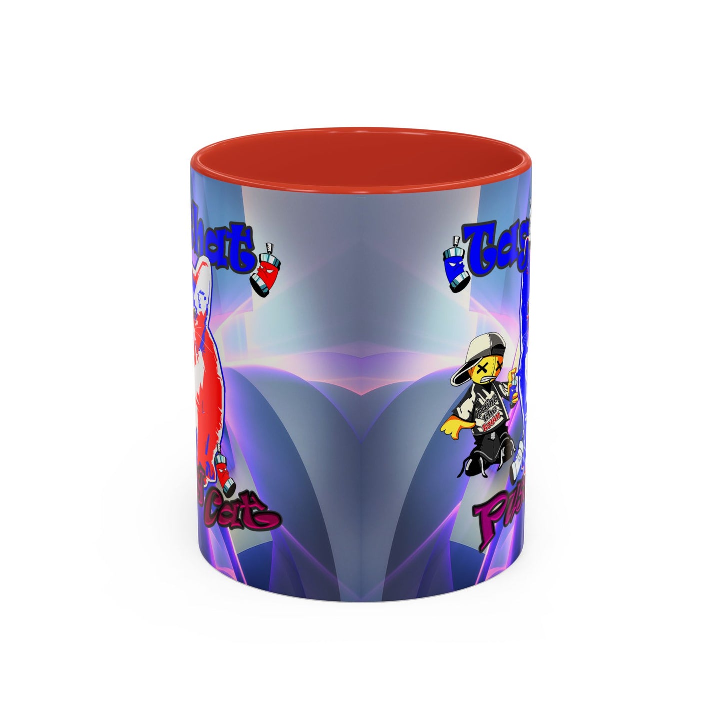 tag that - Accent Mug (grey-pink wave)