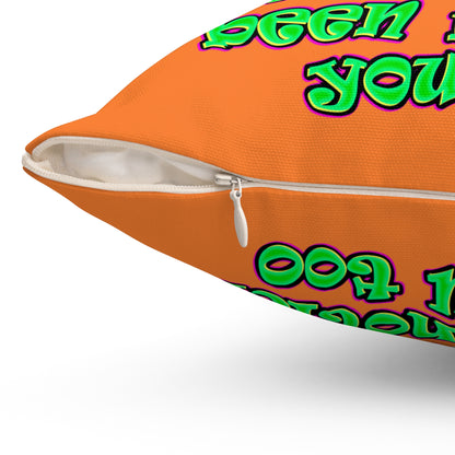 noticed you noticing - Spun Polyester Square Pillow - (crusta)