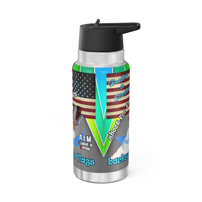 shoot for the stars - Gator Tumbler, 32oz (rainbow split)