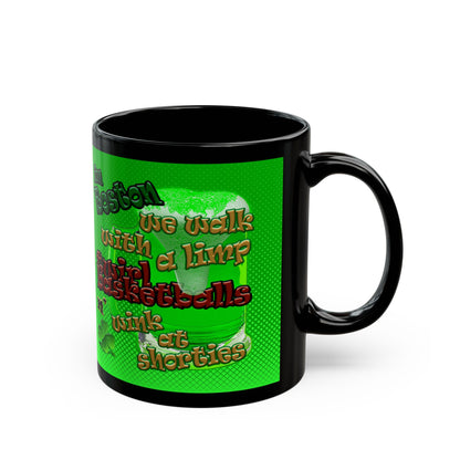 celtics logo - Black Mug (logo green)