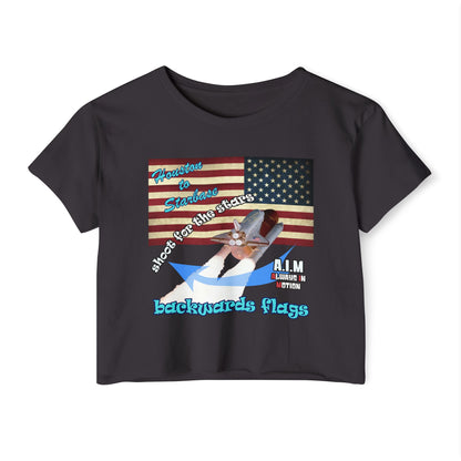 shoot for the stars - Women's Festival Crop Top
