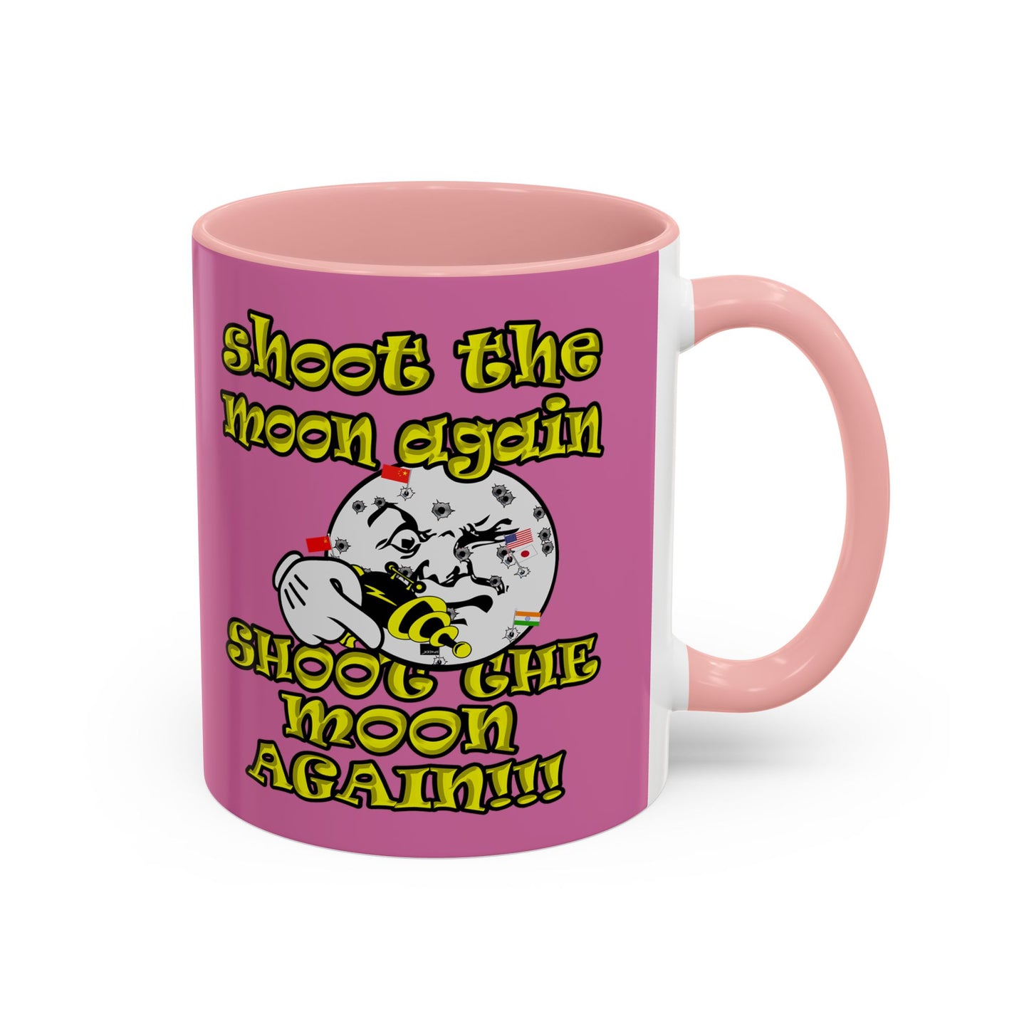 shoot the moon again - Accent Mug (light pink)