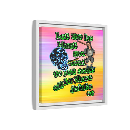 og - framed canvas art (color blur)