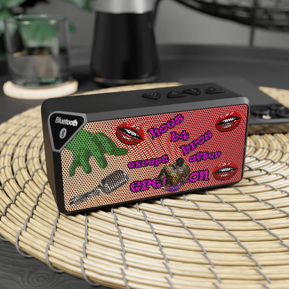 hoes b4 bros - Jabba Bluetooth Speaker (yellow-orange wave)