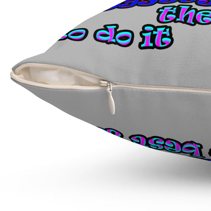 doggystyle - Spun Polyester Square Pillow - (light grey)