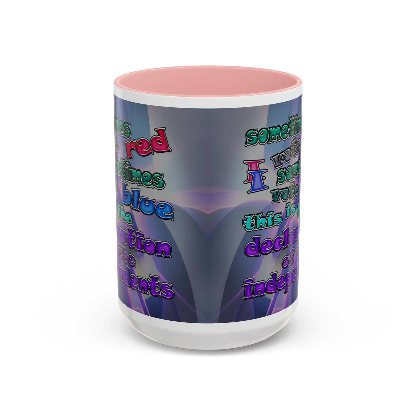 declaration of the independents - Accent Mug (grey-pink wave)