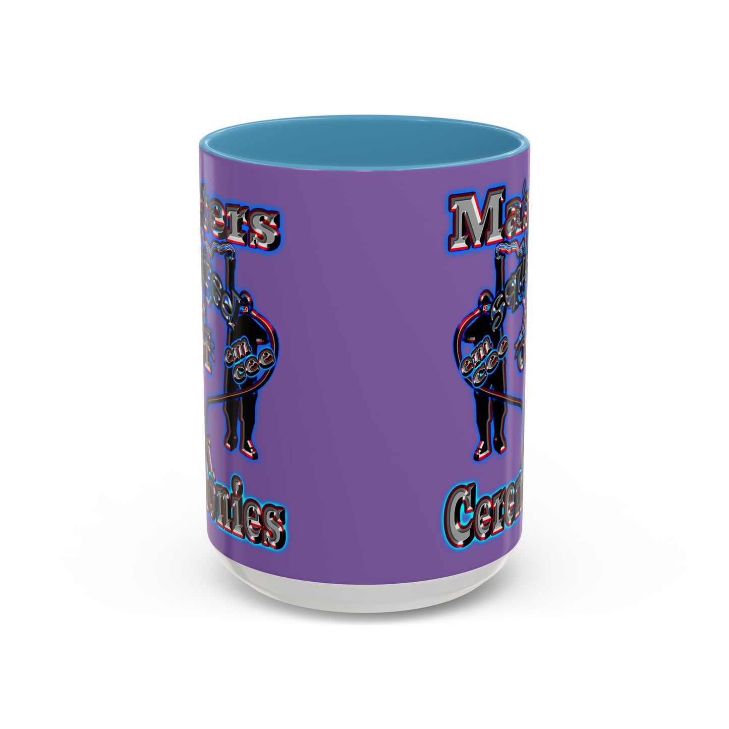 em cee squared - Accent Mug (light purple)