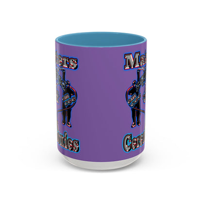 em cee squared - Accent Mug (light purple)
