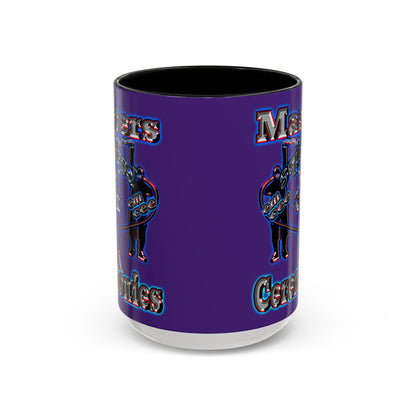 em cee squared - Accent Mug (purple)