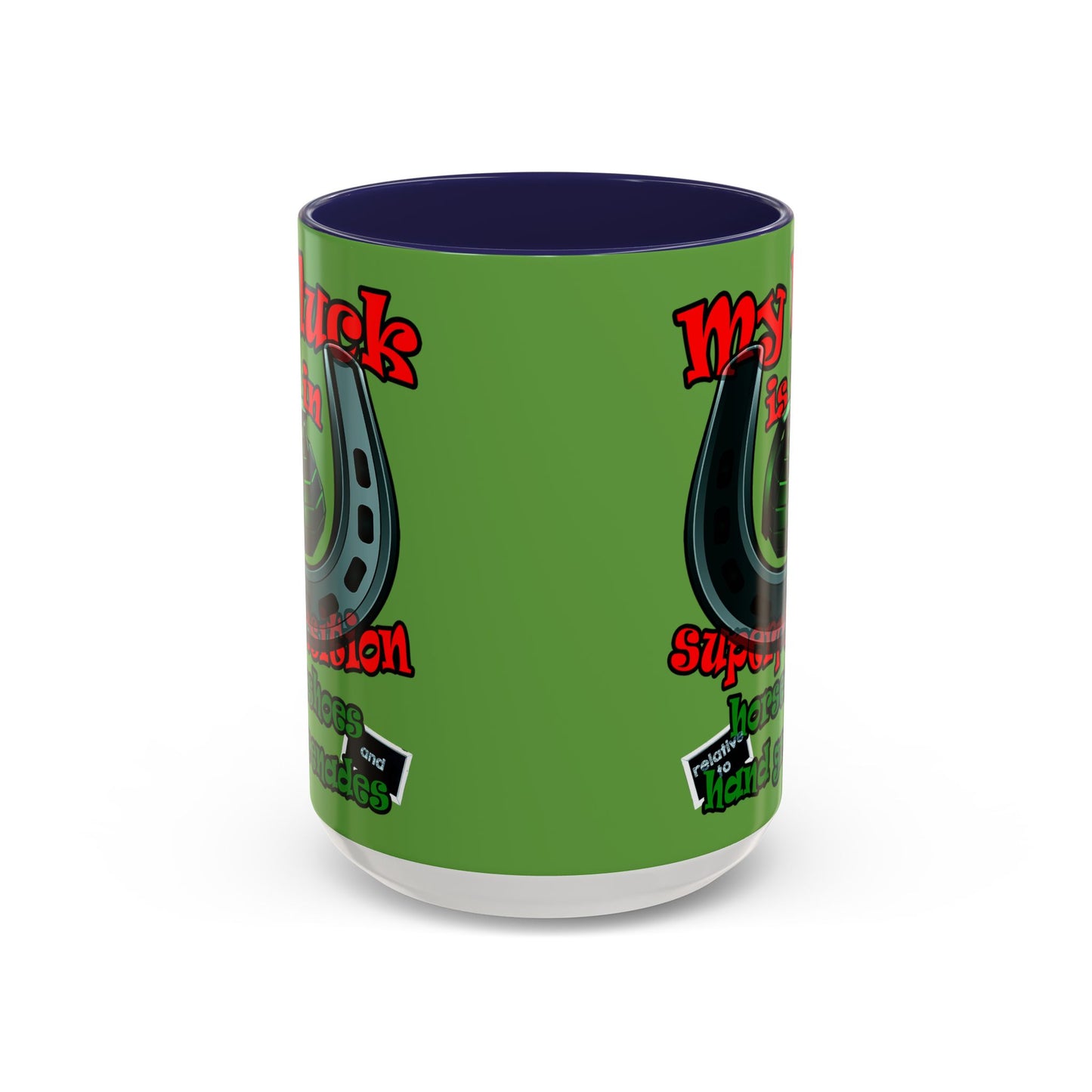 my luck - Accent Mug (green)